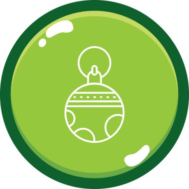 Benzersiz Noel Balosu Vektör Sembolü Simgesi