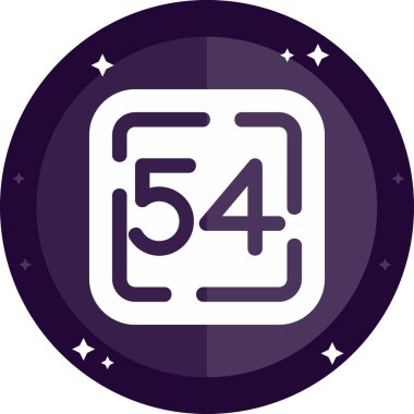 45 yıllık simge, vektör illüstrasyonu