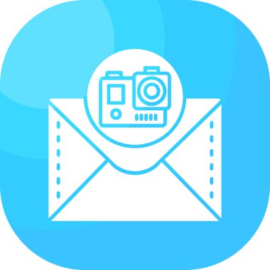 Kamera. Web simgesi basit illüstrasyon