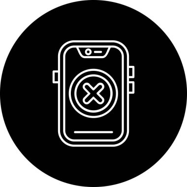 akıllı telefon simgesi vektör illüstrasyonu