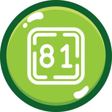 78 artı simge, basit vektör illüstrasyonu