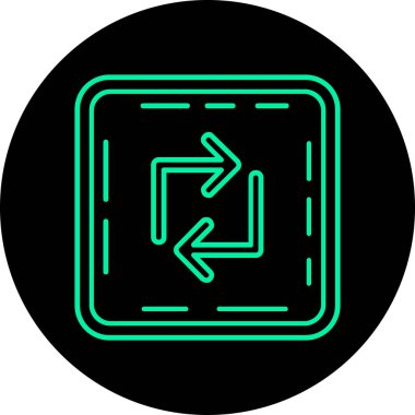 ok simgesi vektör illüstrasyonu