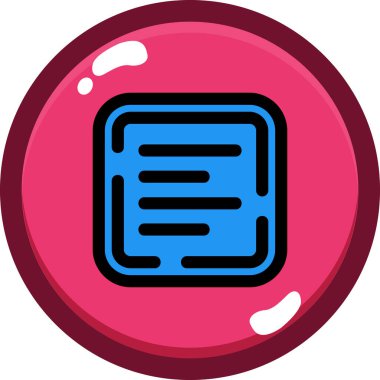 Belge. Web simgesi basit illüstrasyon