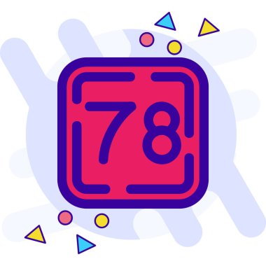 Beyaz arkaplanda renk çizgisi Slot makinesi simgesi izole edildi. Kademeli rastgele dinamik şekiller. Vektör İllüstrasyonu