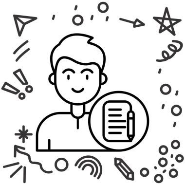 Akıllı telefona ve wifi ikon vektör çizimine sahip bir adam