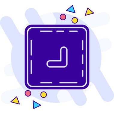 Çizgi çizgisi araç simgesi beyaz arkaplanda izole edildi. Renkli taslak konsepti. vektör.