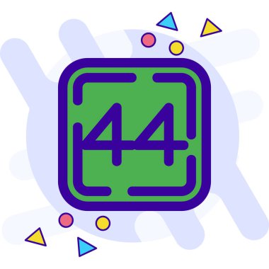 4 numaralı renk çizgisi simgesi