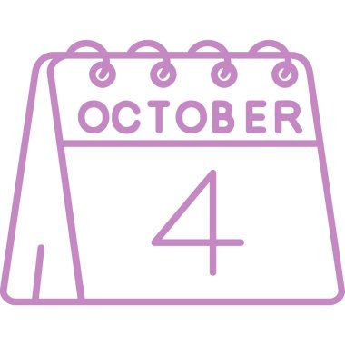 Eylül düz çizgi simgesi.