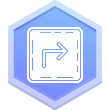 ok yönü simgesi, basit vektör illüstrasyonu