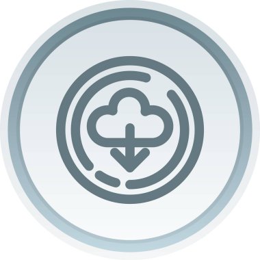 Bulut hesaplama simgesi. vektör illüstrasyonu