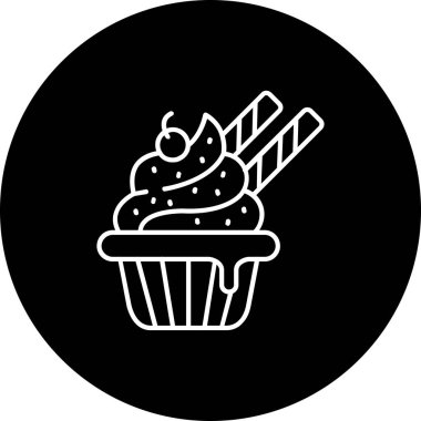 Tatlım. Web simgesi basit illüstrasyon