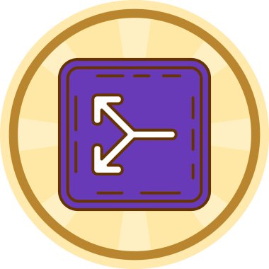 Paranın modern bir simgesinin vektör illüstrasyonu