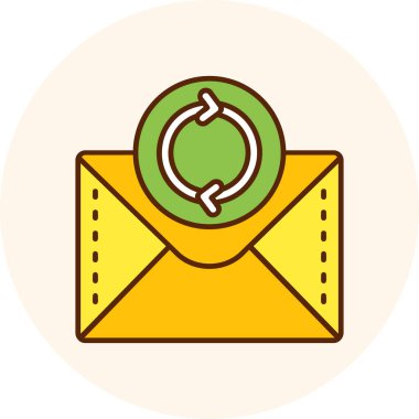 Modern simgenin vektör illüstrasyonu