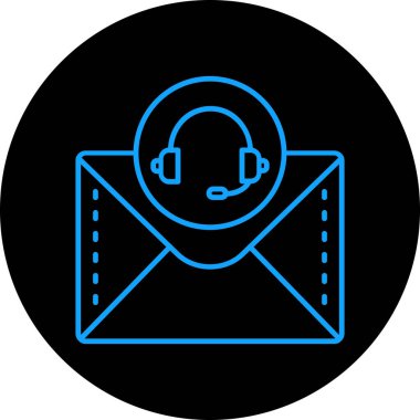 Vektör E- posta simgesi illüstrasyonu