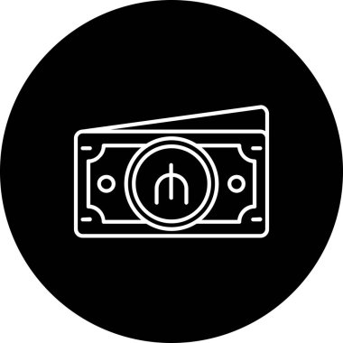 Para için. Web simgesi basit illüstrasyon