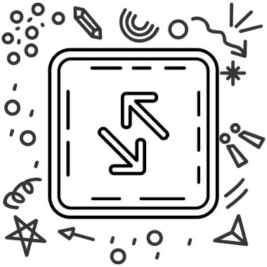 Yön yönü ok yönü simgesi dolduruldu - özet biçimi