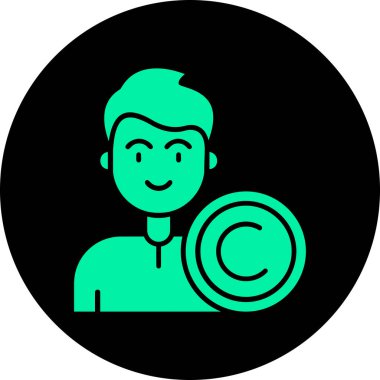 avatar male icon, vector illustration