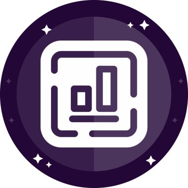 Uzun arkaplan ile yuvarlak bir düğmenin vektör simgesi