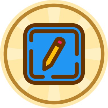 Seo ve simgenin vektör illüstrasyonu