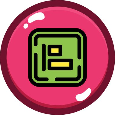 top simgesi, vektör illüstrasyonu