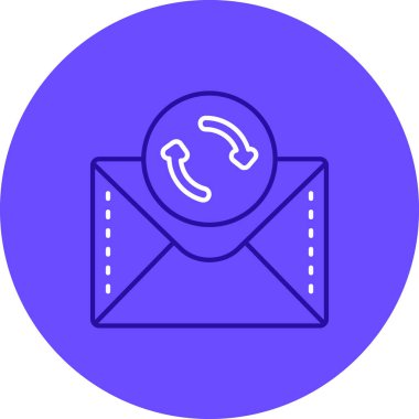 E- posta simgesinin vektör illüstrasyonu