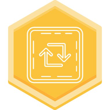 Yön. Web simgesi basit illüstrasyon