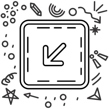 pusula yön simgesini ana hat biçiminde göster