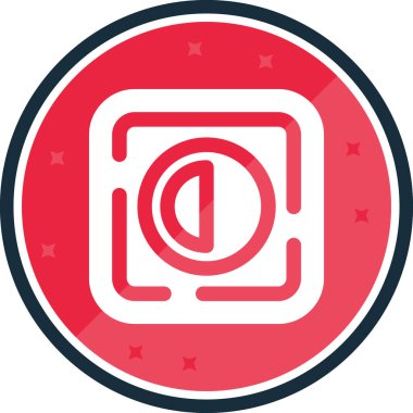 Benzersiz Kamera Kabartma Vektörü Simgesi