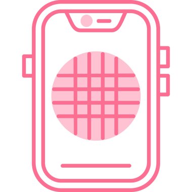 Cep telefonu simgesi, vektör illüstrasyonu