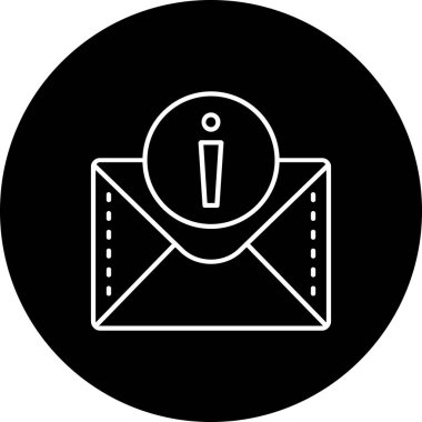 E-posta. Web simgesi basit illüstrasyon