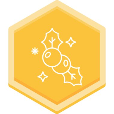 Bir Noel çelenginin vektör illüstrasyonu