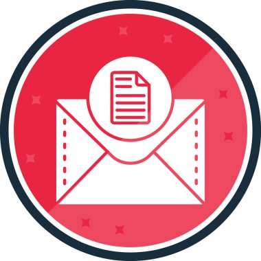 zarf e- posta simgesi, vektör illüstrasyonu