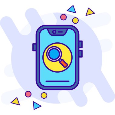 akıllı telefon simgesi vektör illüstrasyonu