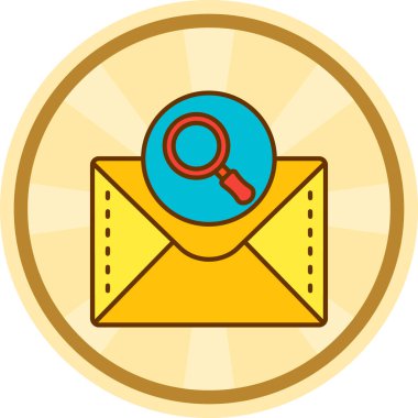 Bir büyüteçin vektör çizimi