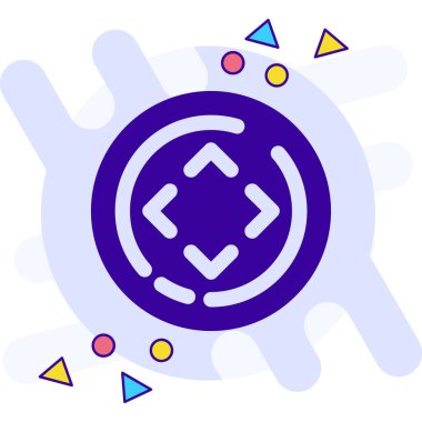 Bir çip simgesinin vektör çizimi