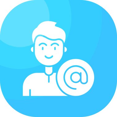 E-posta. Web simgesi basit illüstrasyon