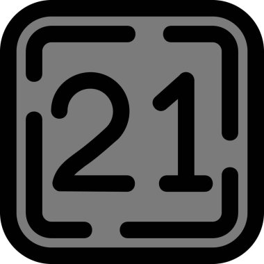 2 numara vektör simgesi