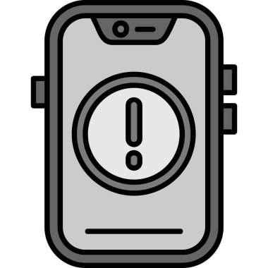 akıllı telefon simgesi, vektör illüstrasyonu basit tasarım