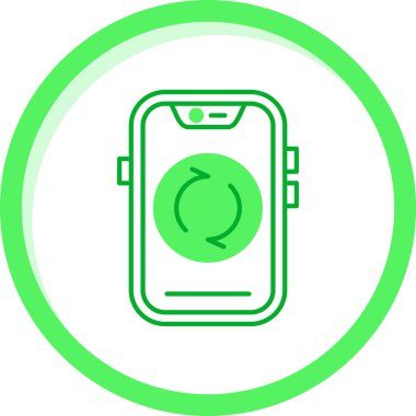 akıllı telefon pille şarj edilmiş vektör illüstrasyon tasarımı