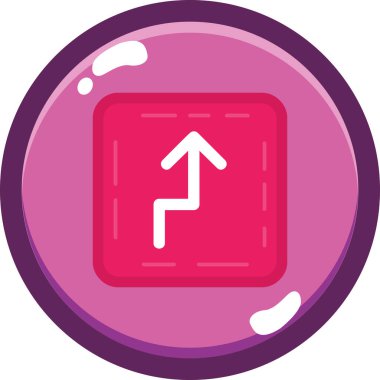 ok simgesi vektör illüstrasyonu