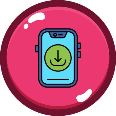 Telefon simgesinin vektör illüstrasyonu