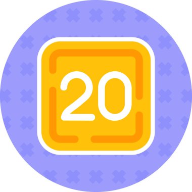 Takvim modern simgesinin vektör illüstrasyonu