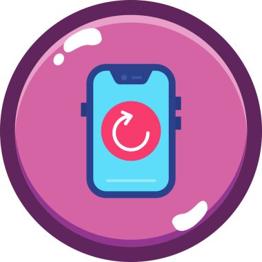 akıllı saat modern simge, vektör illüstrasyonu