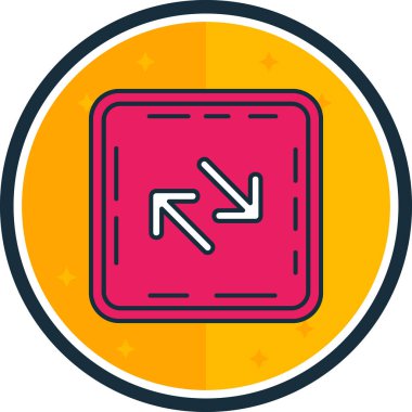 Ok. Web simgesi basit illüstrasyon