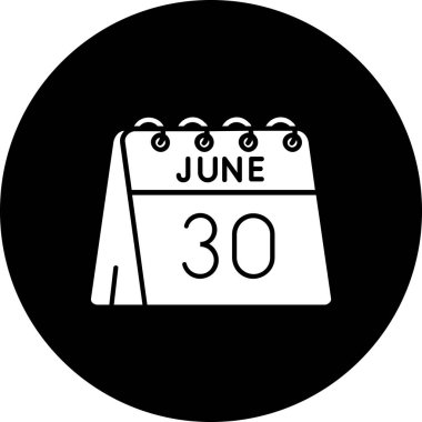 Takvim simgesinin vektör illüstrasyonu