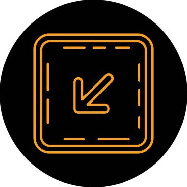 Modern bir simgenin vektör illüstrasyonu