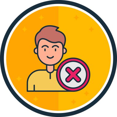 Haçı olan bir adamın vektör çizimi