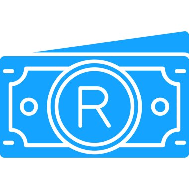 Doları nakit düz vektör simgesi