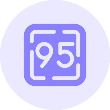 8 numaralı simge vektör illüstrasyonu