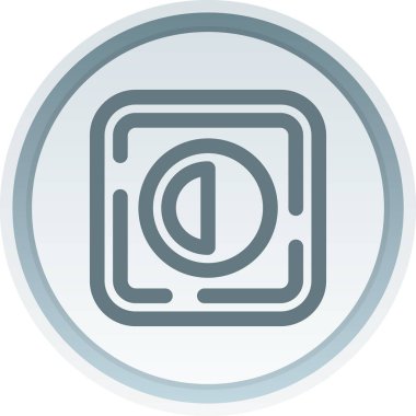 Kamera deklanşör simgesi. Beyaz arkaplanda izole edilmiş web tasarımı için kamera vektör resimleme simgesi